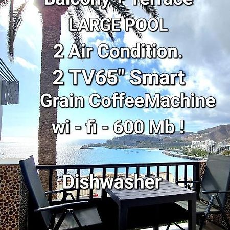 شقة Deluxe Seaview-Sunsets !Transfe-R Inc! Pool,2Aircond,2Tv65",600Mb Dishwasher,,2 Beaches,Anfi-View باتالاباكا المظهر الخارجي الصورة