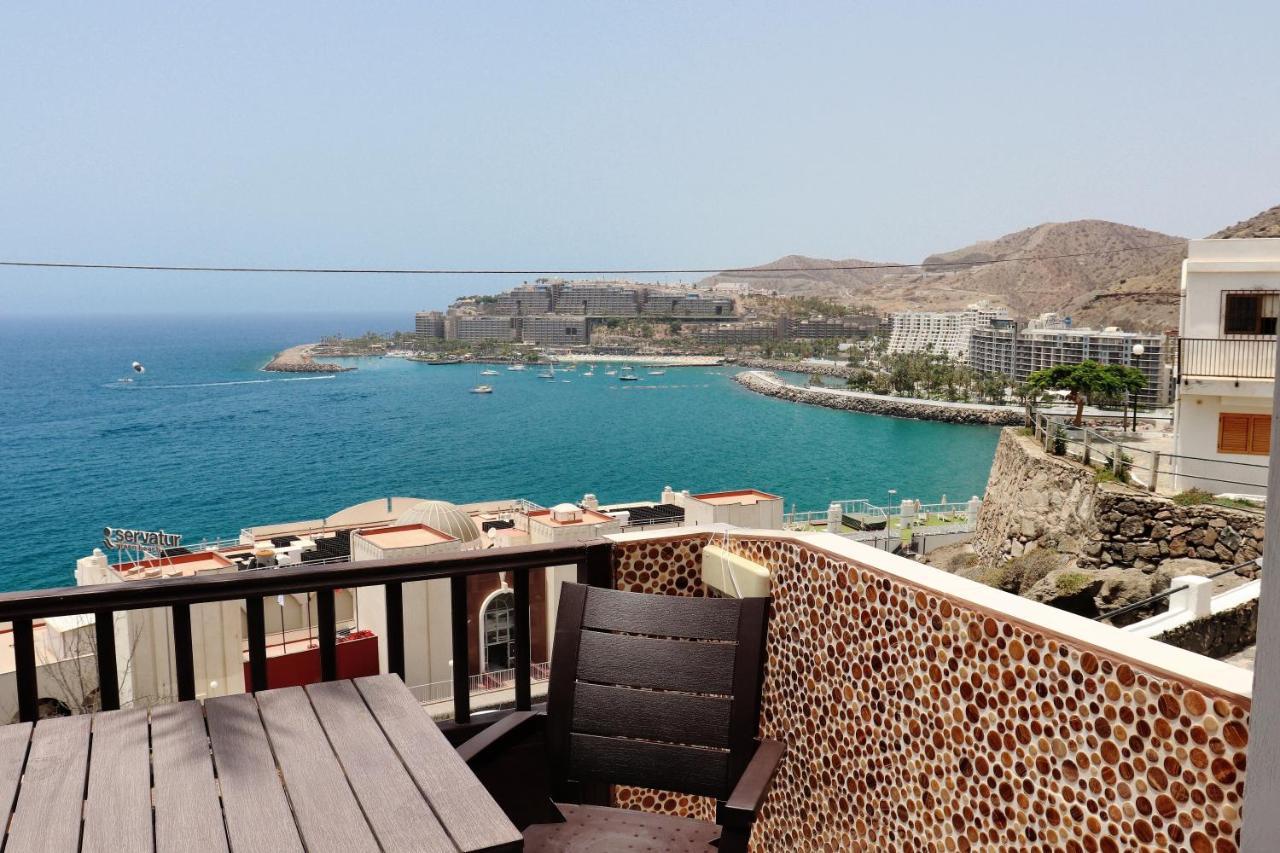 شقة Deluxe Seaview-Sunsets !Transfe-R Inc! Pool,2Aircond,2Tv65",600Mb Dishwasher,,2 Beaches,Anfi-View باتالاباكا المظهر الخارجي الصورة