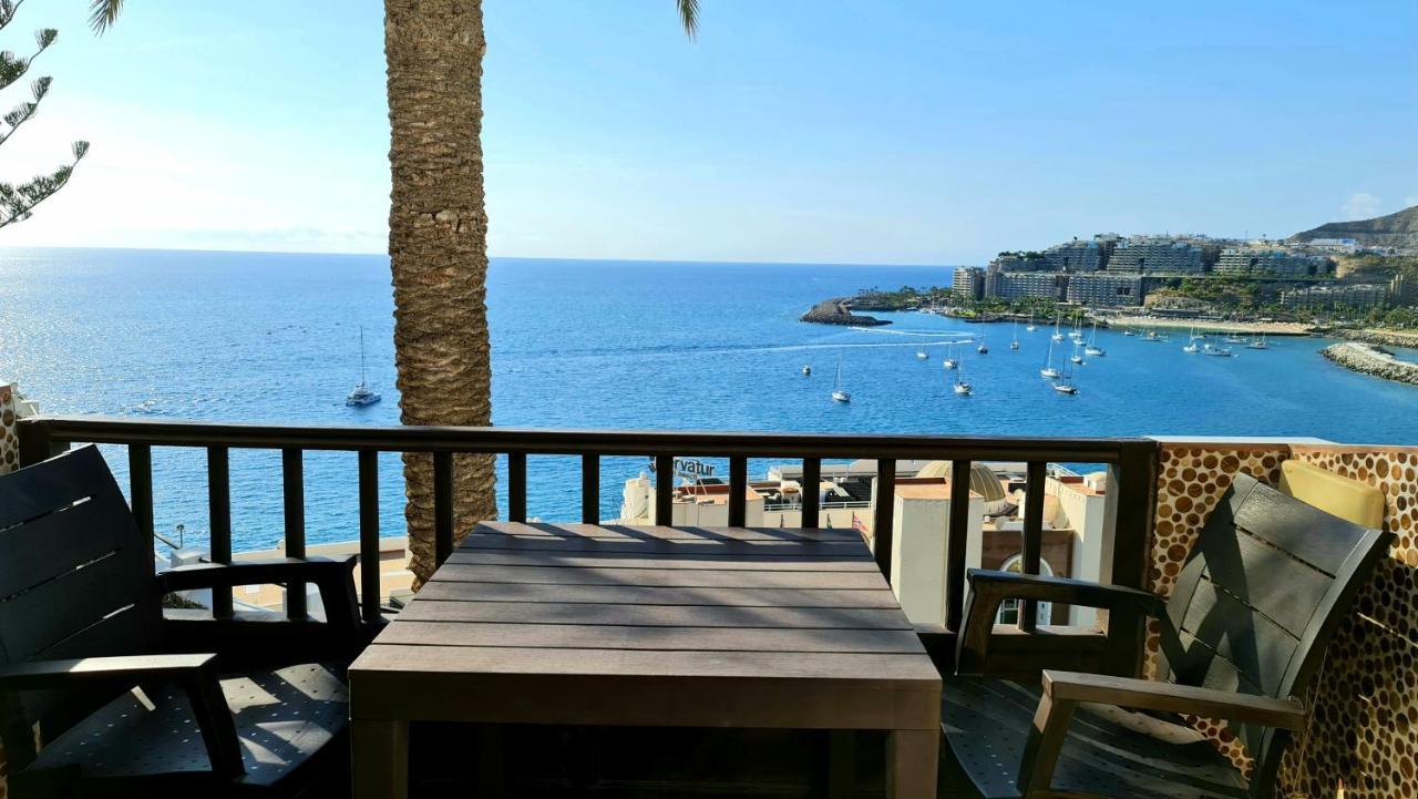 شقة Deluxe Seaview-Sunsets !Transfe-R Inc! Pool,2Aircond,2Tv65",600Mb Dishwasher,,2 Beaches,Anfi-View باتالاباكا المظهر الخارجي الصورة