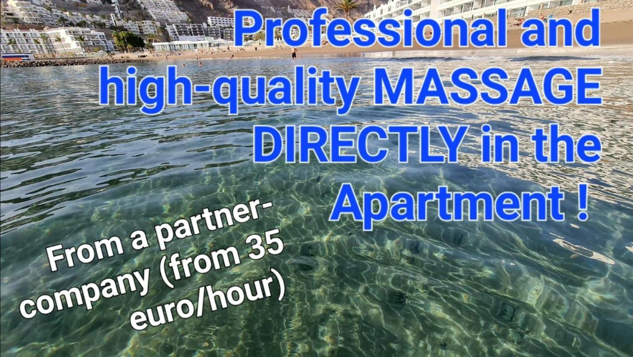 شقة Deluxe Seaview-Sunsets !Transfe-R Inc! Pool,2Aircond,2Tv65",600Mb Dishwasher,,2 Beaches,Anfi-View باتالاباكا المظهر الخارجي الصورة