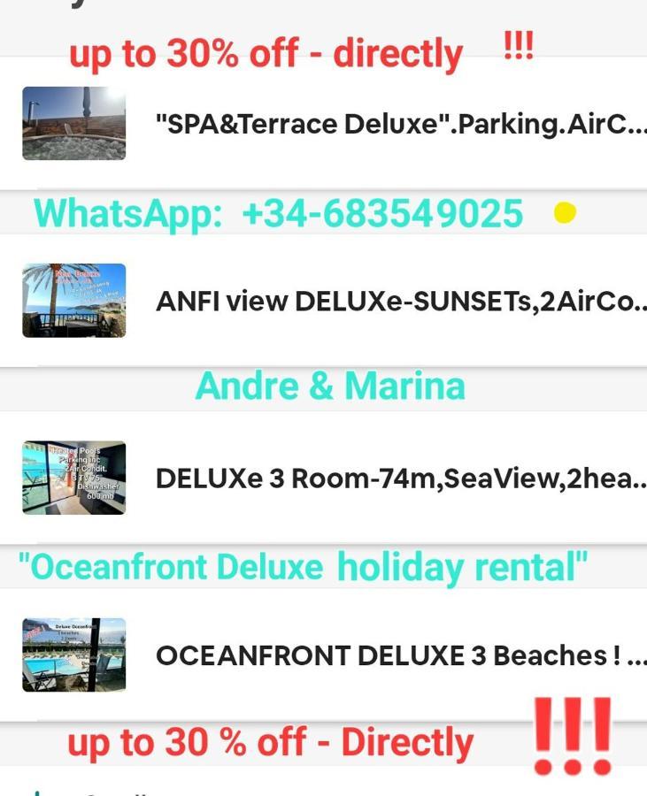 شقة Deluxe Seaview-Sunsets !Transfe-R Inc! Pool,2Aircond,2Tv65",600Mb Dishwasher,,2 Beaches,Anfi-View باتالاباكا المظهر الخارجي الصورة