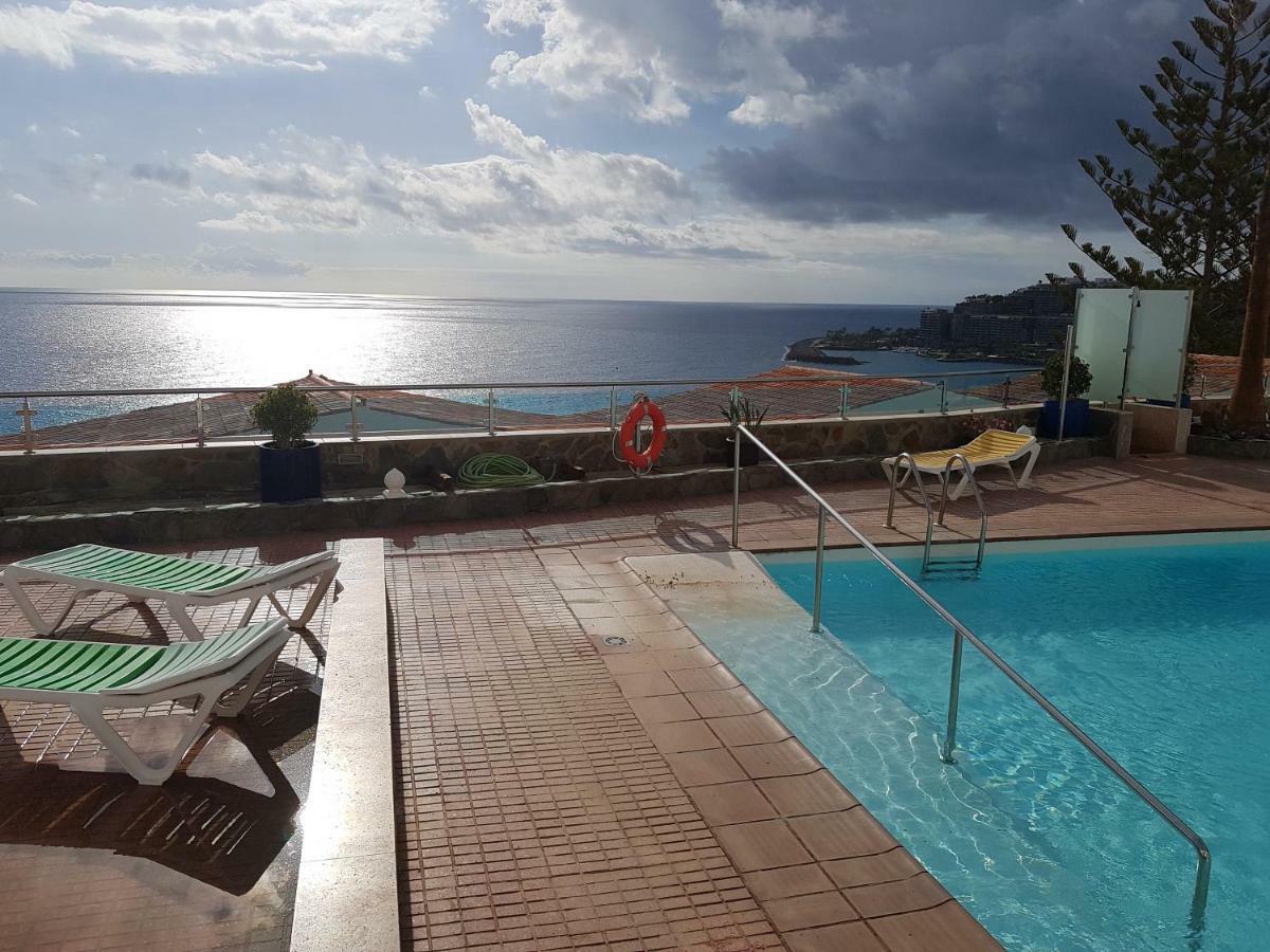 شقة Deluxe Seaview-Sunsets !Transfe-R Inc! Pool,2Aircond,2Tv65",600Mb Dishwasher,,2 Beaches,Anfi-View باتالاباكا المظهر الخارجي الصورة